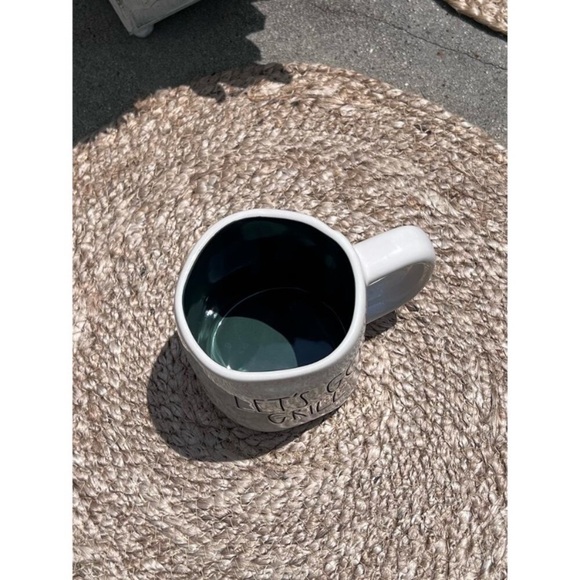 Rae Dunn LET'S GO GRILL Ceramic Coffee Mug/Cup Cream Colored with Black Writing - Picture 4 of 8